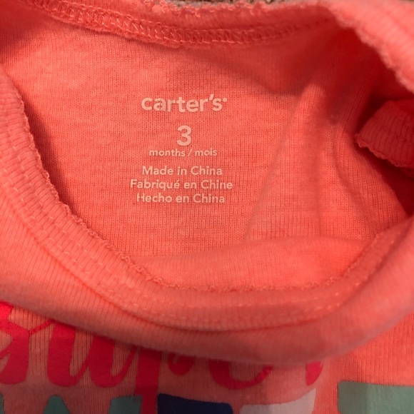 (20% OFF 4+) A36 Carter’s infant girls rompers; 3M - Picture 2 of 2
